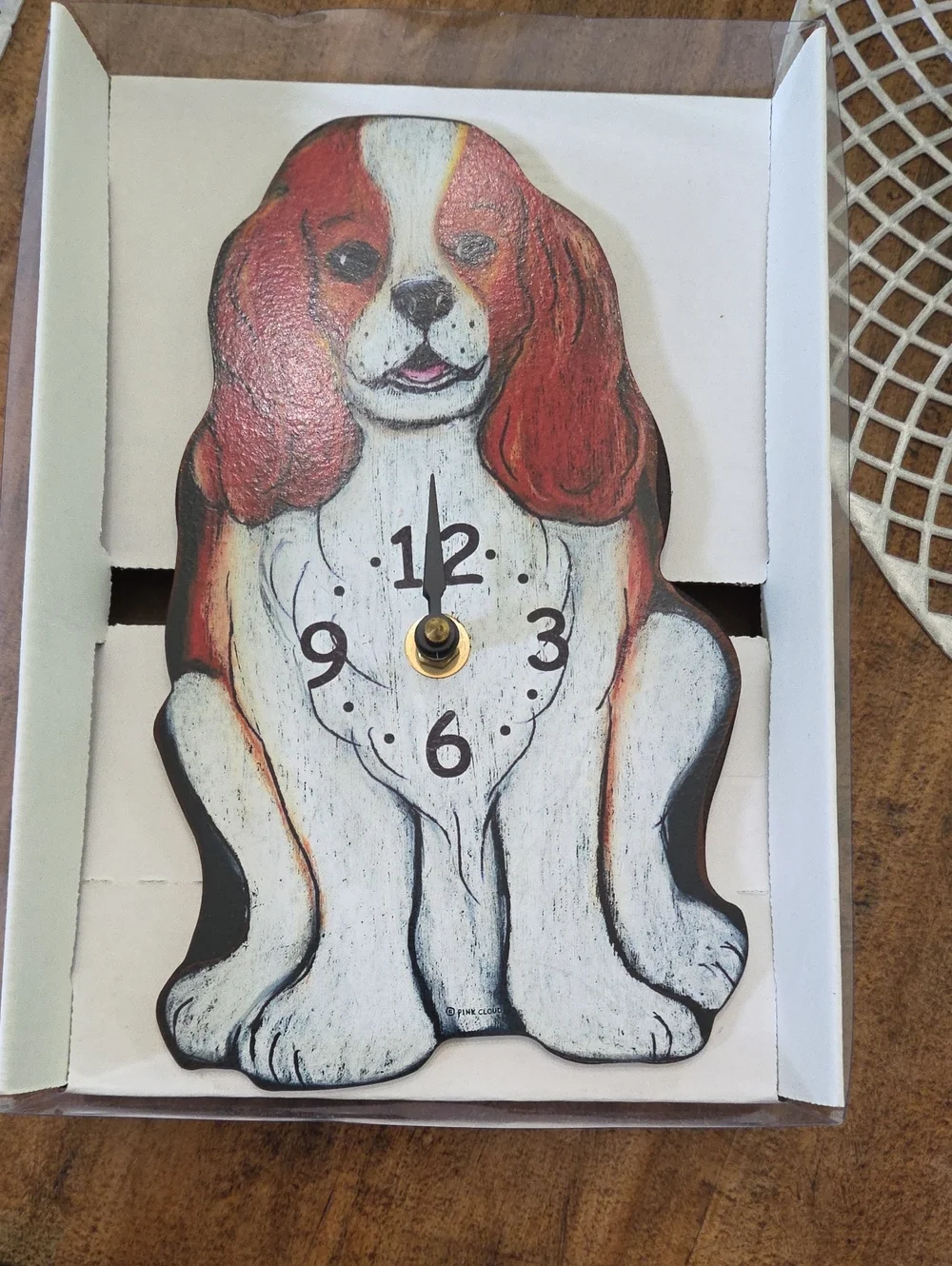Blenheim King Charles Spaniel clock